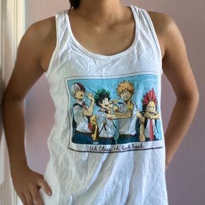 My Hero Academia Anime White Tanktop